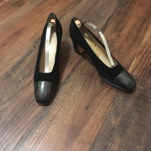 Salvatore Ferragamo Gorgeous Platform 2 tone heels